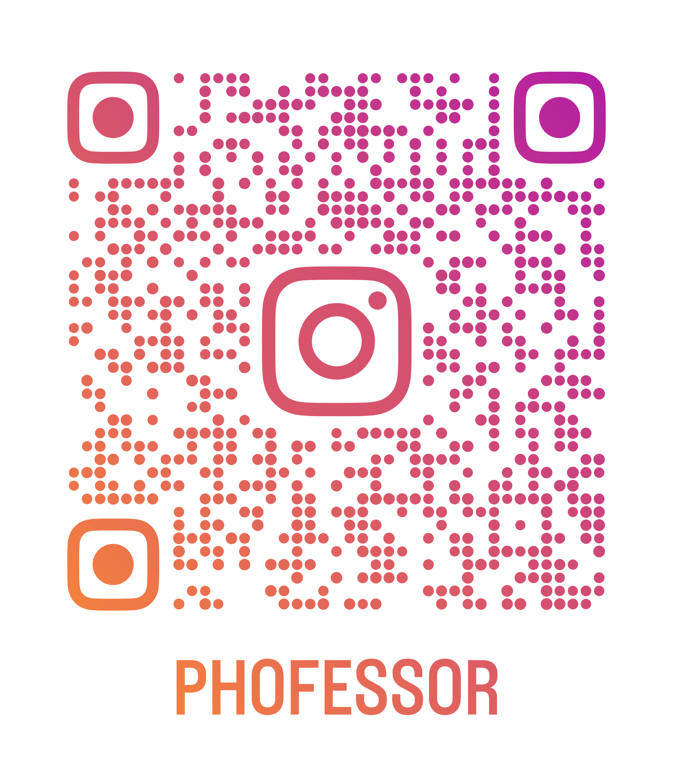 PHOFESSOR Instagram QR code