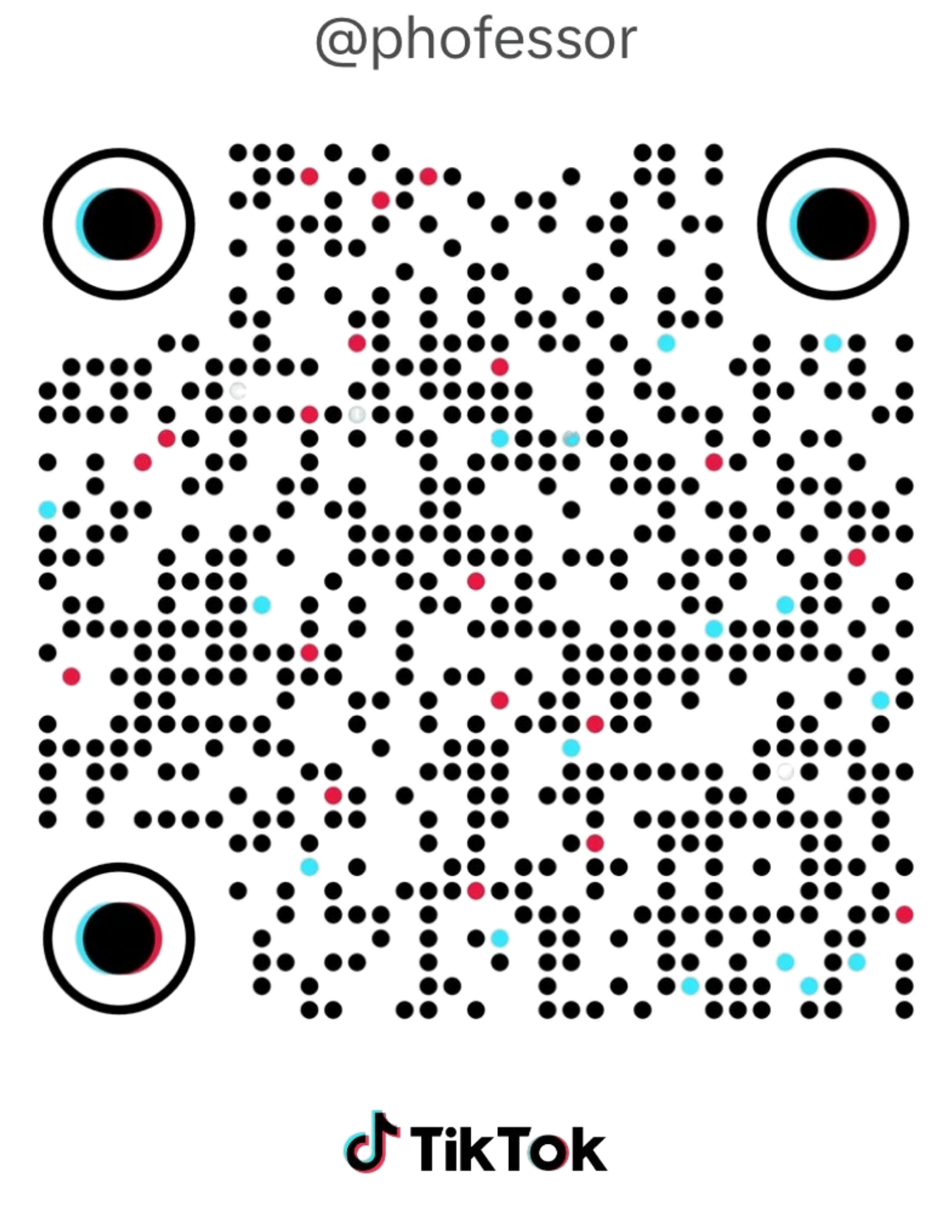 PHOFESSOR TikTok QR code